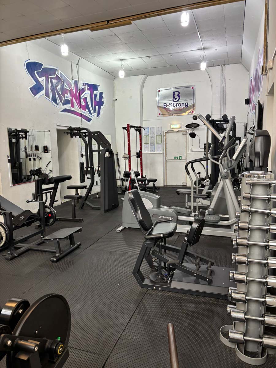 The fully equipped private training gym at B-Strong Swinton